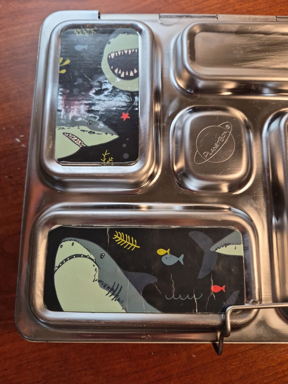 Planet Box Kids Stainless Steel Shark Rover Lunchbox - Blue - Picture 3 of 8